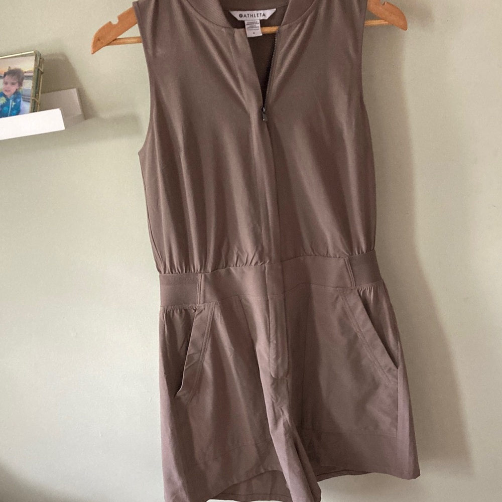 Athleta Women's Brown Sleeveless Romper